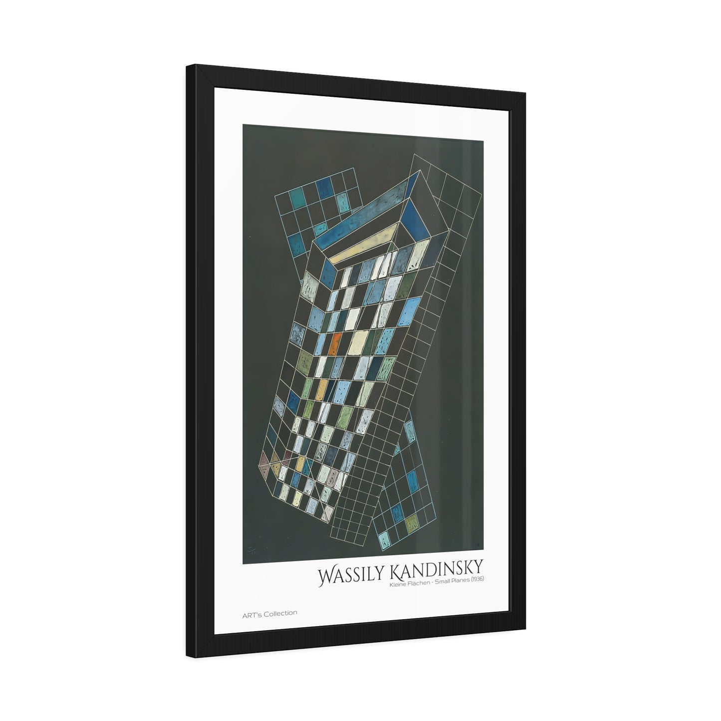 Kleine Flächen - Small Planes (1936) by Wassily Kandinsky / Affiche Encadrée série ART's Collection