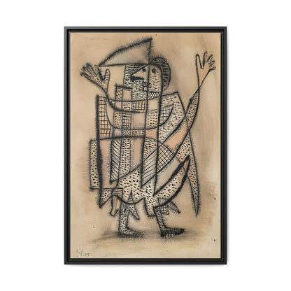 Maske mit Sense (1927) by Paul Klee / Toile encadrée sur caisse américaine