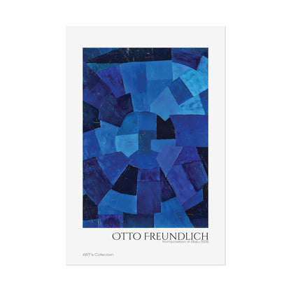 Komposition in Blau (1931) by Otto Freundlich / Affiche imprimée - Série ART's Collection