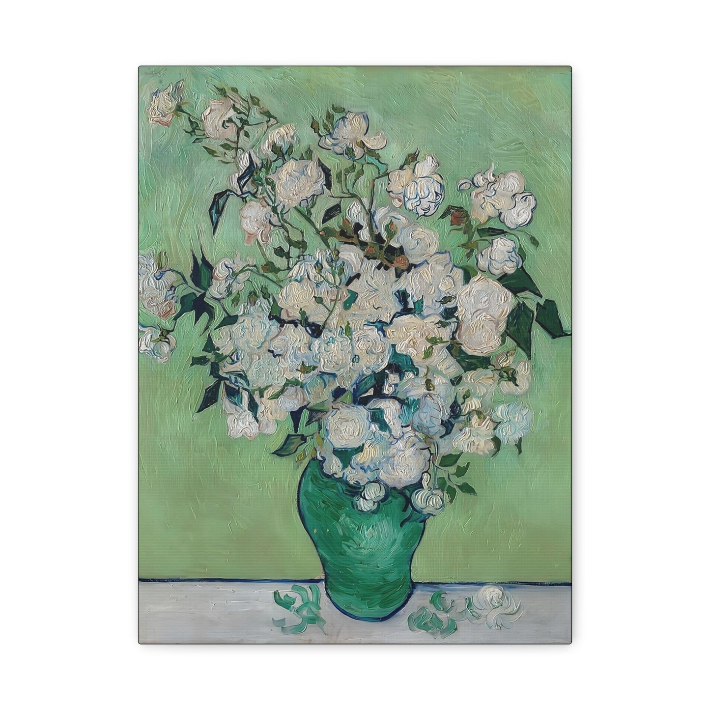 Roses (1890) by Vincent van Gogh  / Reproduction Fine Art sur Toile / Epaisseur 3,2cm - 1'25 po