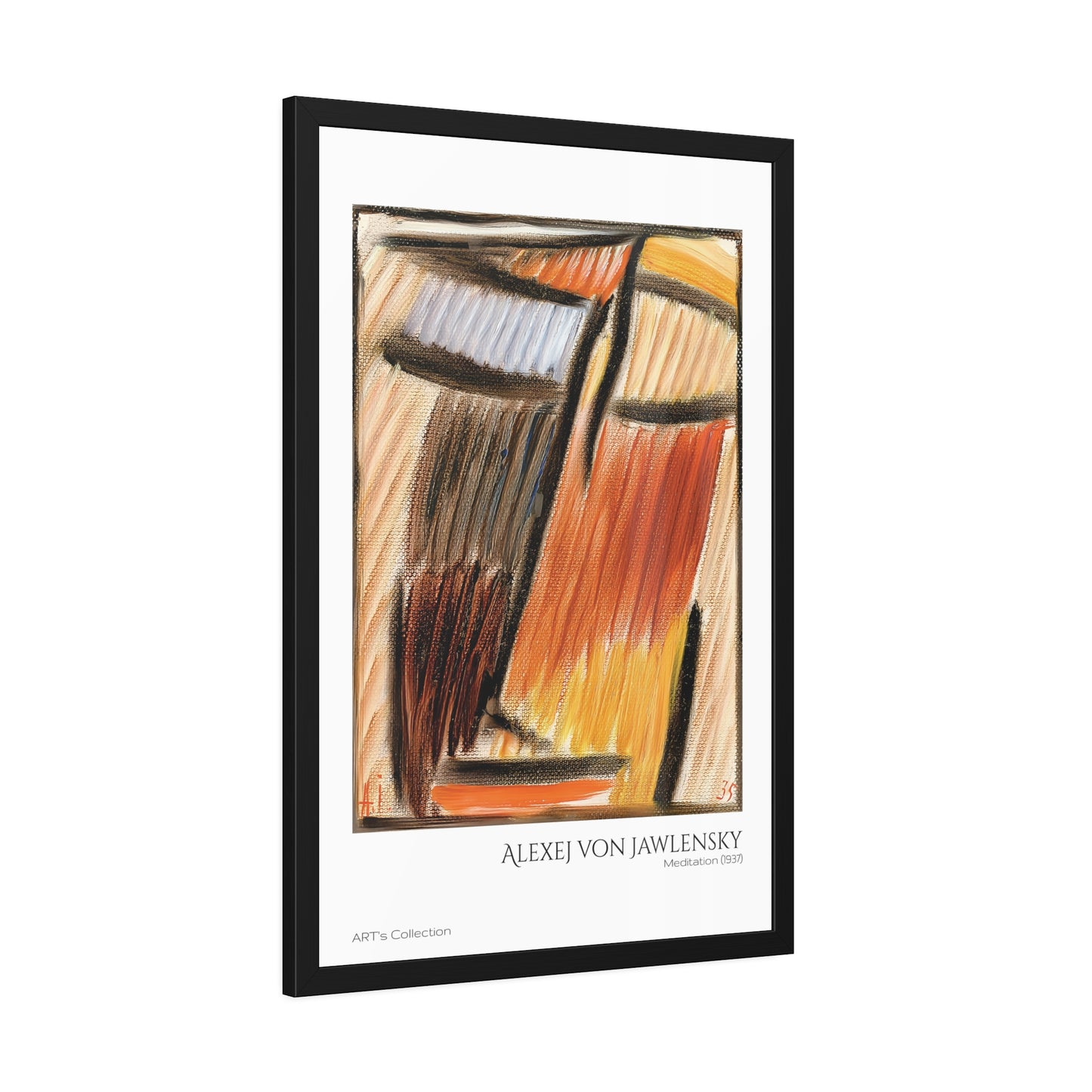 Meditation (1937) by Alexej von Jawlensky  / Affiche Encadrée série ART's Collection