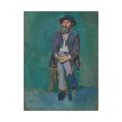 Homme assis (1900) by Henri Matisse / Reproduction Fine Art sur Toile /  Epaisseur 3.2 cm - 1.25 inch