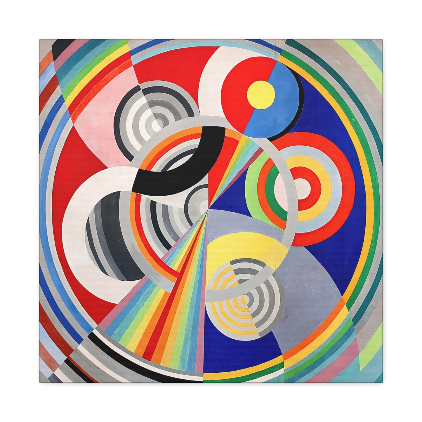 Rythme numéro 1 (1938) by Robert Delaunay / Reproduction Fine Art sur Toile / Large Epaisseur 3.2 cm - 1.25 inch