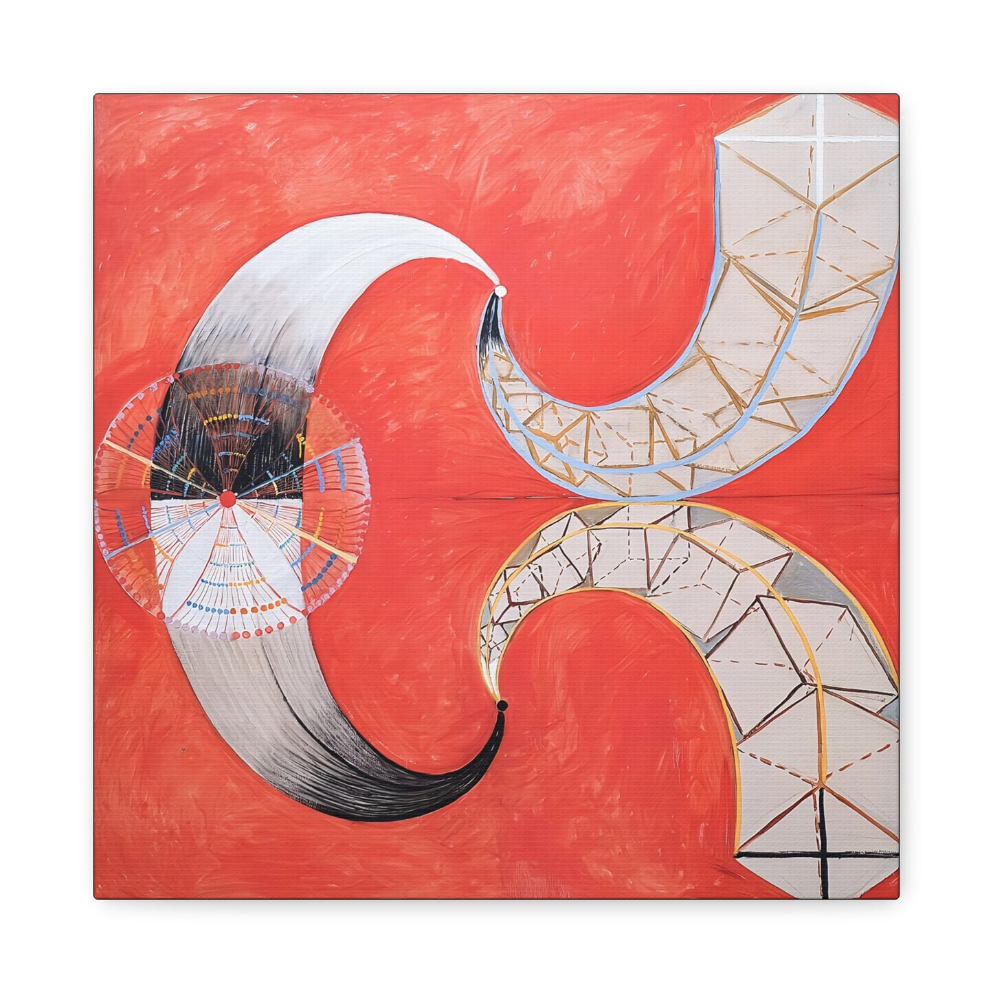 Group IX-SUW, The Swan, No. 9 (1915) by  Hilma af Klint / Reproduction Fine Art sur Toile / Large Epaisseur 3.2 cm - 1.25 inch
