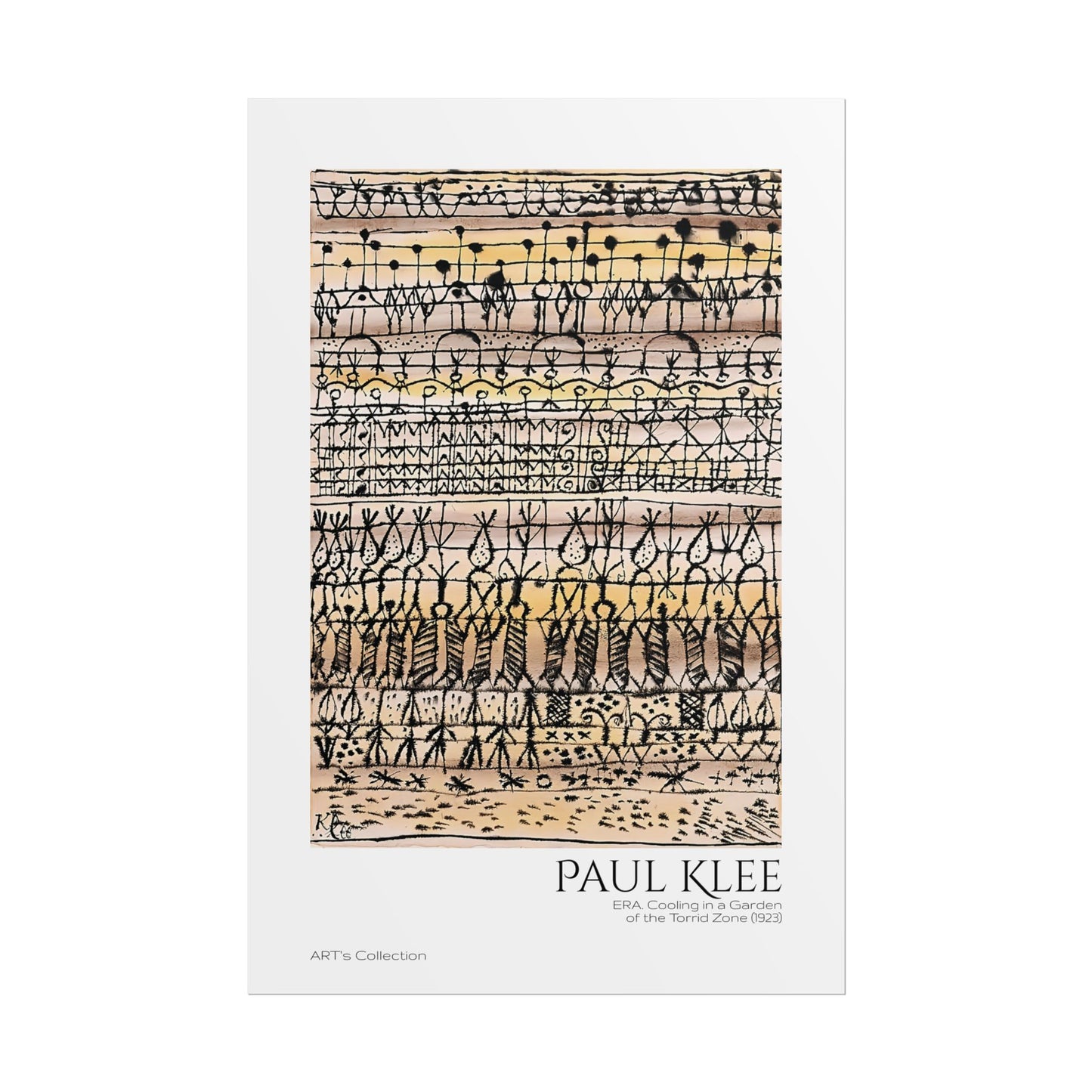 ERA. Cooling in a Garden of the Torrid Zone (1923) by Paul Klee / Affiche imprimée - Série ART's Collection