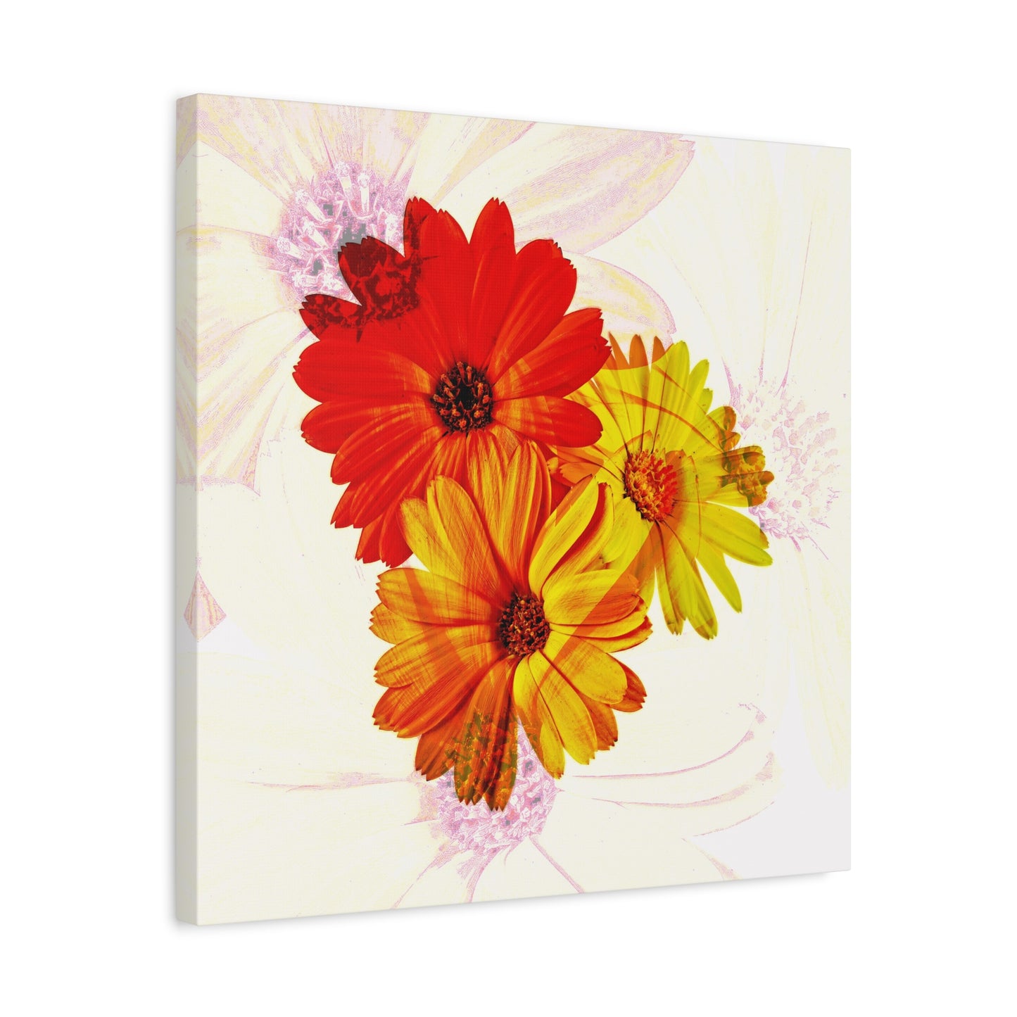 Collection Signature "FLORAL Numéro 19" sur Toile Fine Art sur Toile / Epaisseur 3,2cm - 1'25 po
