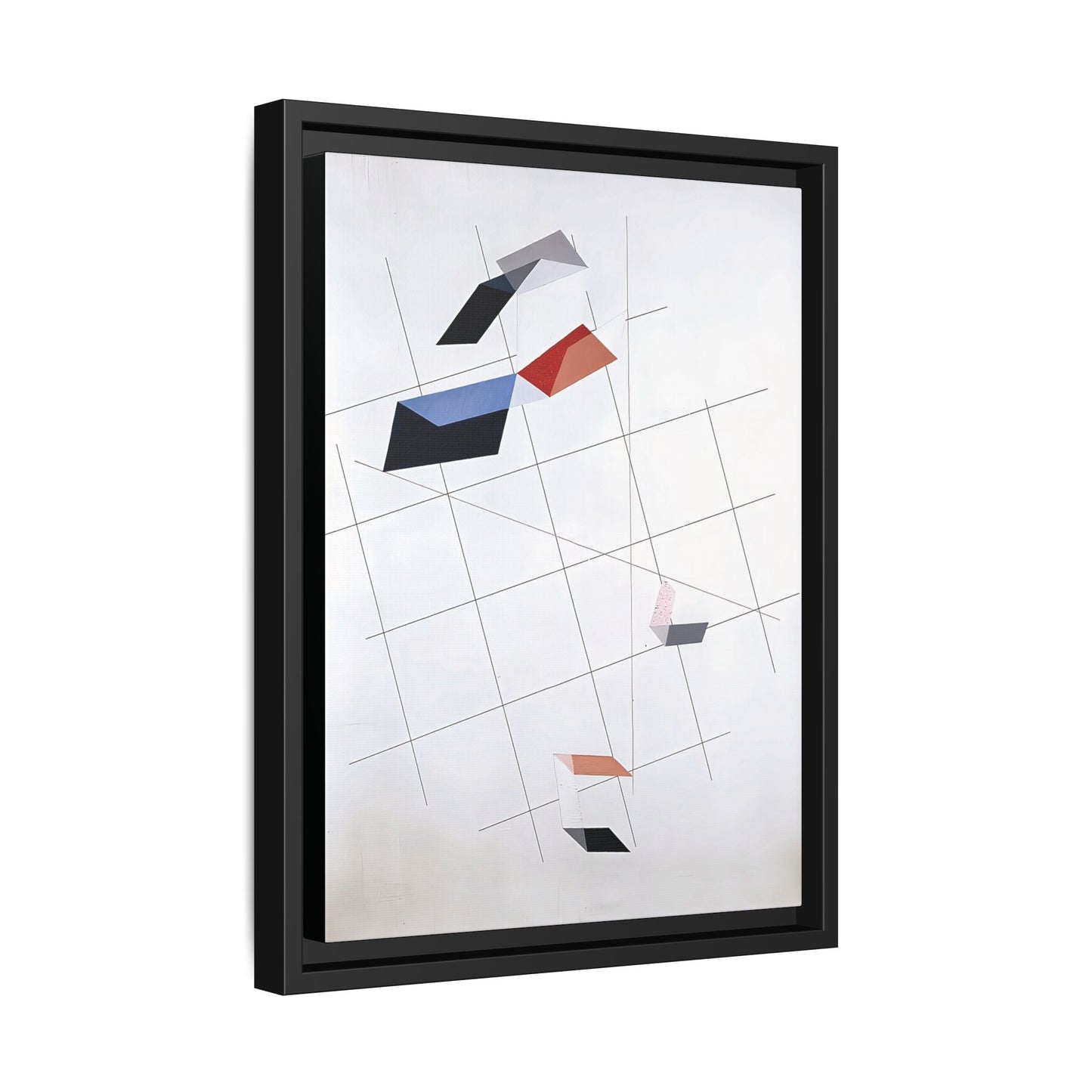 L IV (1936) by László Moholy-Nagy  / Toile encadrée sur caisse américaine