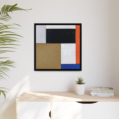 Composition (1923-1924) by Theo van Doesburg  / Toile encadrée sur caisse américaine