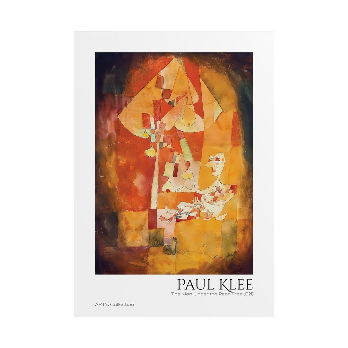 The Man Under the Pear Tree (1921) by Paul Klee / Affiche imprimée - Série ART's Collection