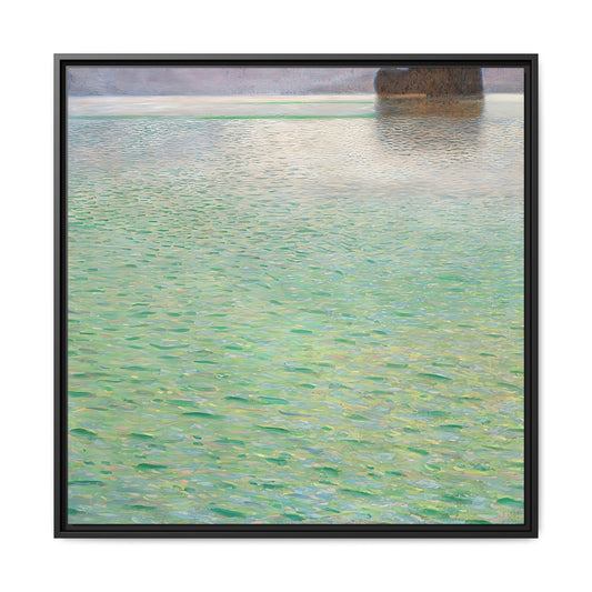 Insel im Attersee - Island in the Attersee (circa 1901-02)  by Gustav Klimt / Toile encadrée sur caisse américaine