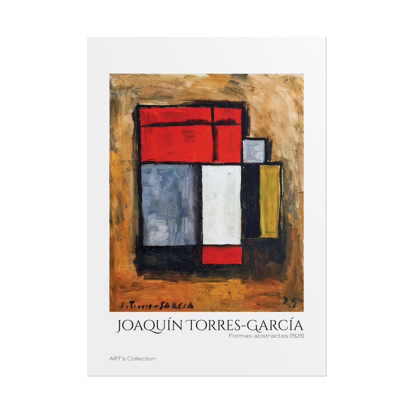Formas abstractas (1929) by Joaquín Torres-García  / Affiche imprimée - Série ART's Collection