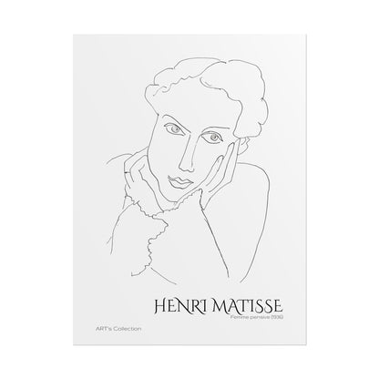 Femme pensive (1936) by Henri Matisse / Affiche imprimée - Série ART's Collection