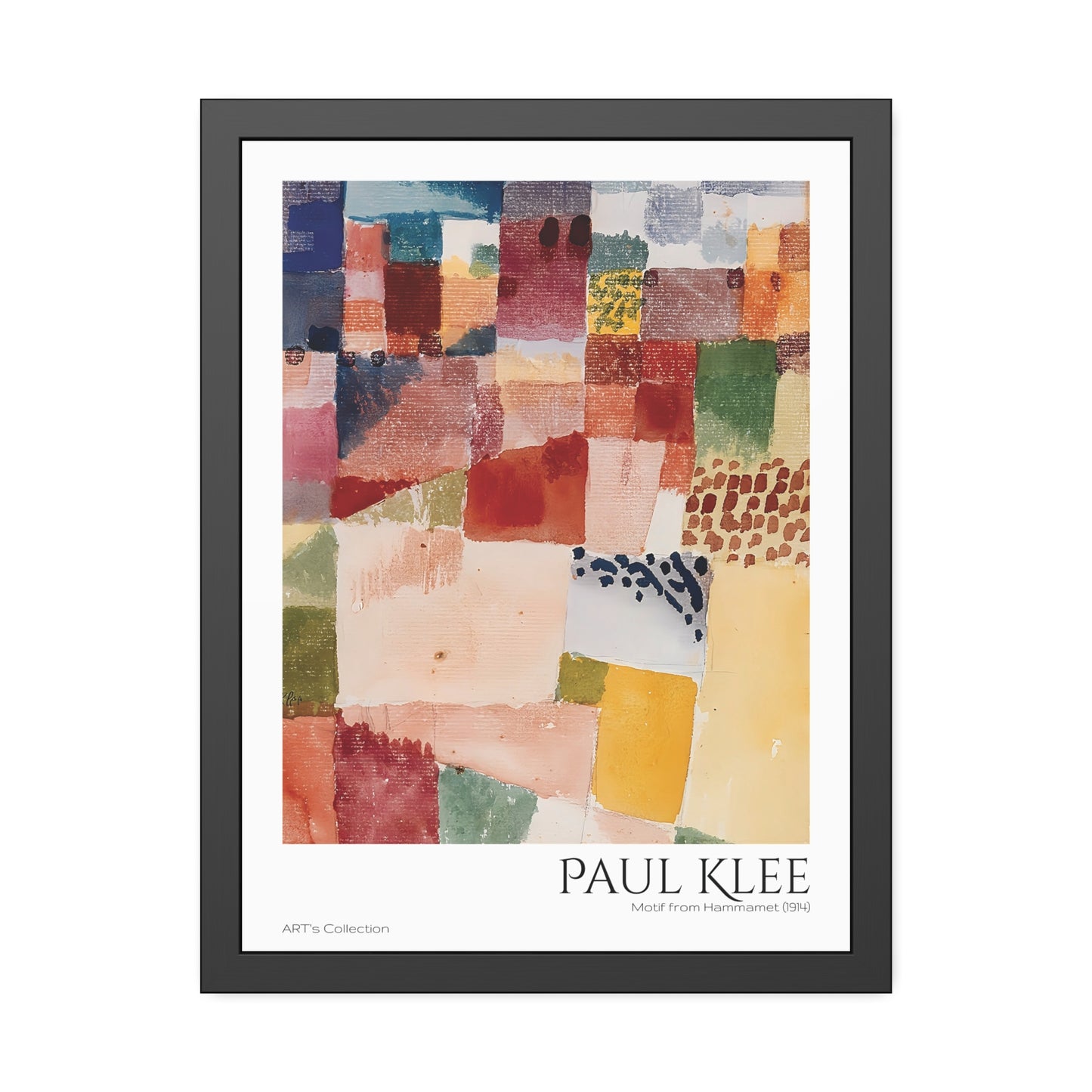 Motif from Hammamet (1914) by Paul Klee / Affiche Encadrée série ART's Collection