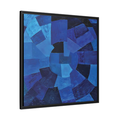Komposition in Blau (1931) by Otto Freundlich / Toile encadrée sur caisse américaine