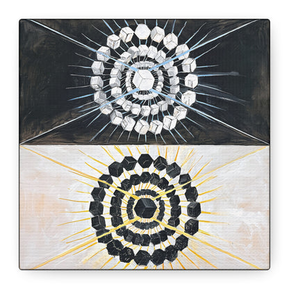 Group IX,SUW No. 8, The Swan, No. 8 (1915)  by  Hilma af Klint / Reproduction Fine Art sur Toile / Flanc Large Epaisseur 3.2 cm - 1.25 inch