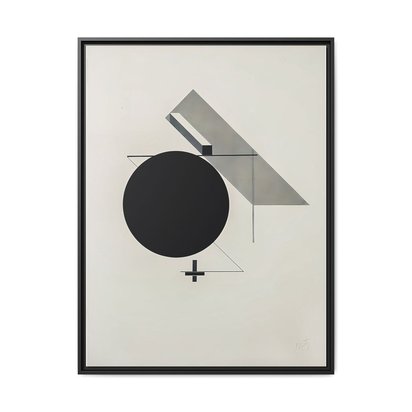 Kestnermappe Proun, Rob. Levnis and Chapman GmbH Hannover #5 (1923) by El Lissitzky / Toile encadrée sur caisse américaine