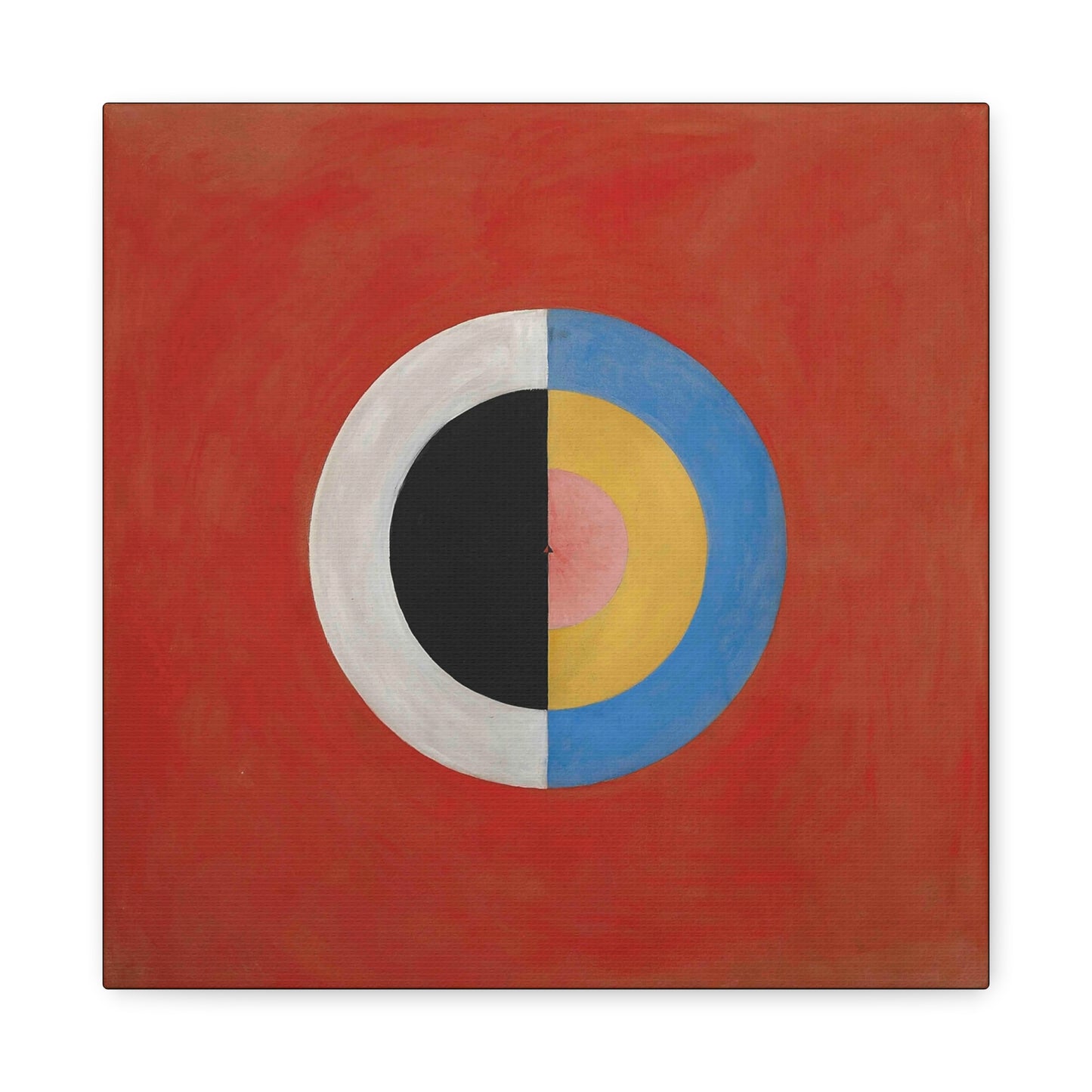 Group IX,SUW, No. 17. The Swan, No. 17 (1914-1915) by  Hilma af Klint / Reproduction Fine Art sur Toile / Large Epaisseur 3.2 cm - 1.25 inch