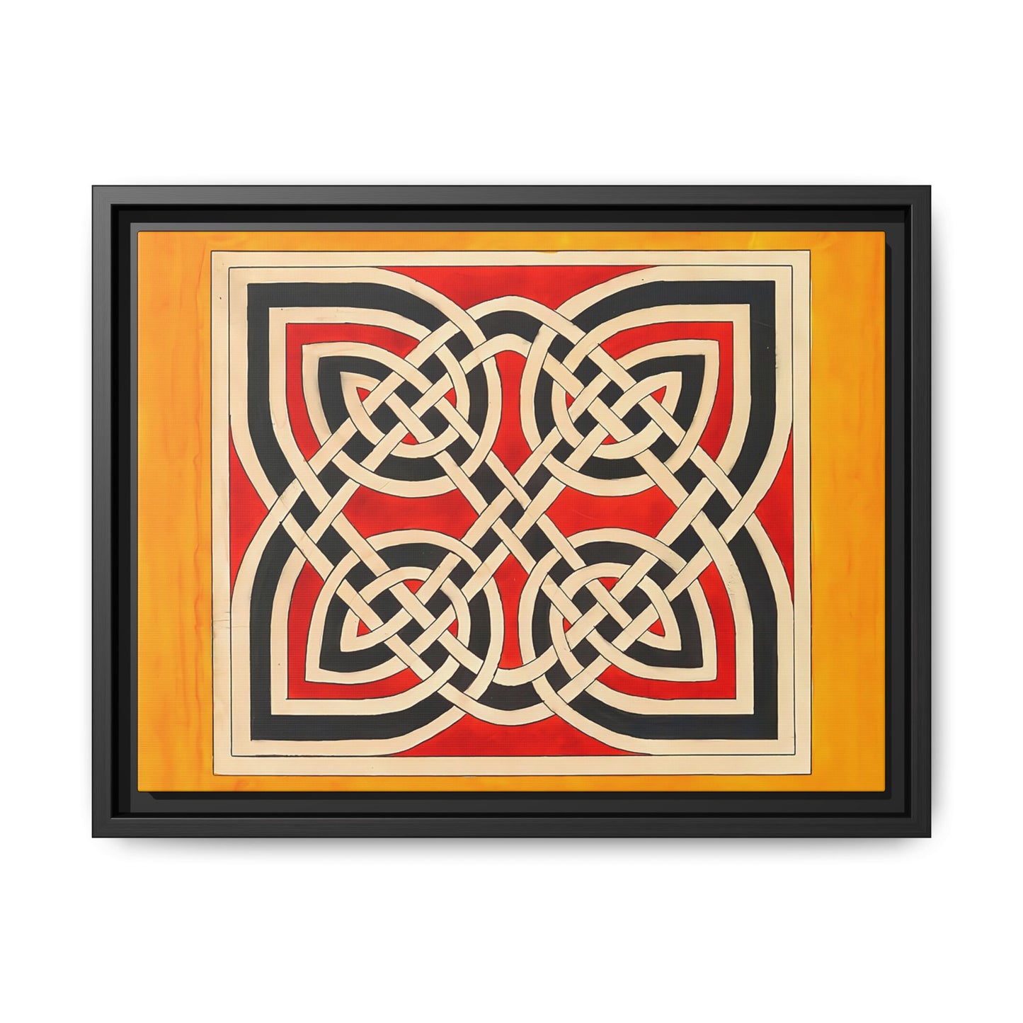 Celtic Ornament (ca 1900) by Elizabeth A. Nedwill / Toile encadrée sur caisse américaine