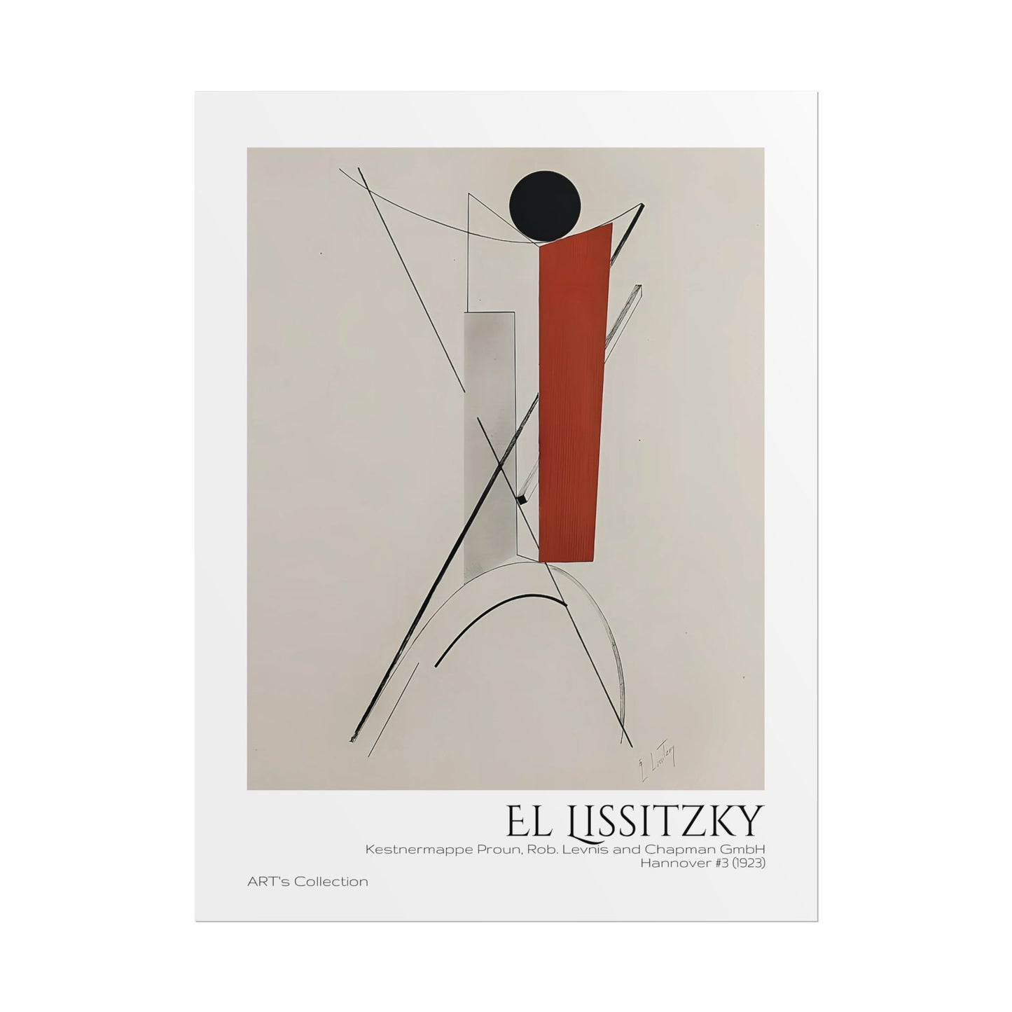 Kestnermappe Proun, Rob. Levnis and Chapman GmbH Hannover #3 (1923) by El Lissitzky / Affiche imprimée - Série ART's Collection