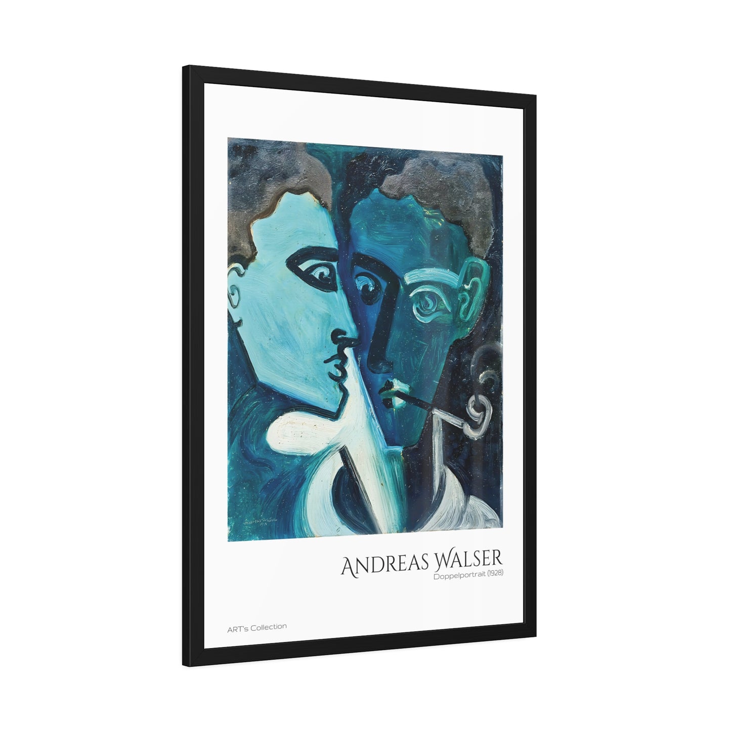 Doppelportrait (1928) by Andreas Walser  / Affiche Encadrée série ART's Collection