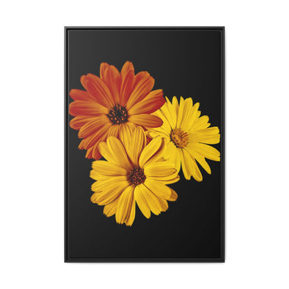 Collection Signature "FLORAL Numéro 4" sur Toile encadrée avec caisse américaine