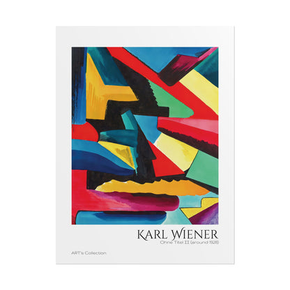 Ohne Titel II (around 1928) by Karl Wiener / Affiche imprimée - Série ART's Collection
