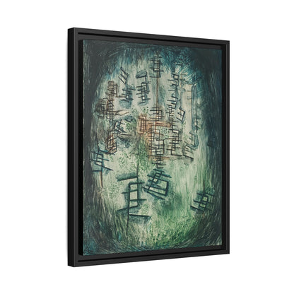 Lichtung E (Clearing E) (1930) by Paul Klee / Toile encadrée sur caisse américaine