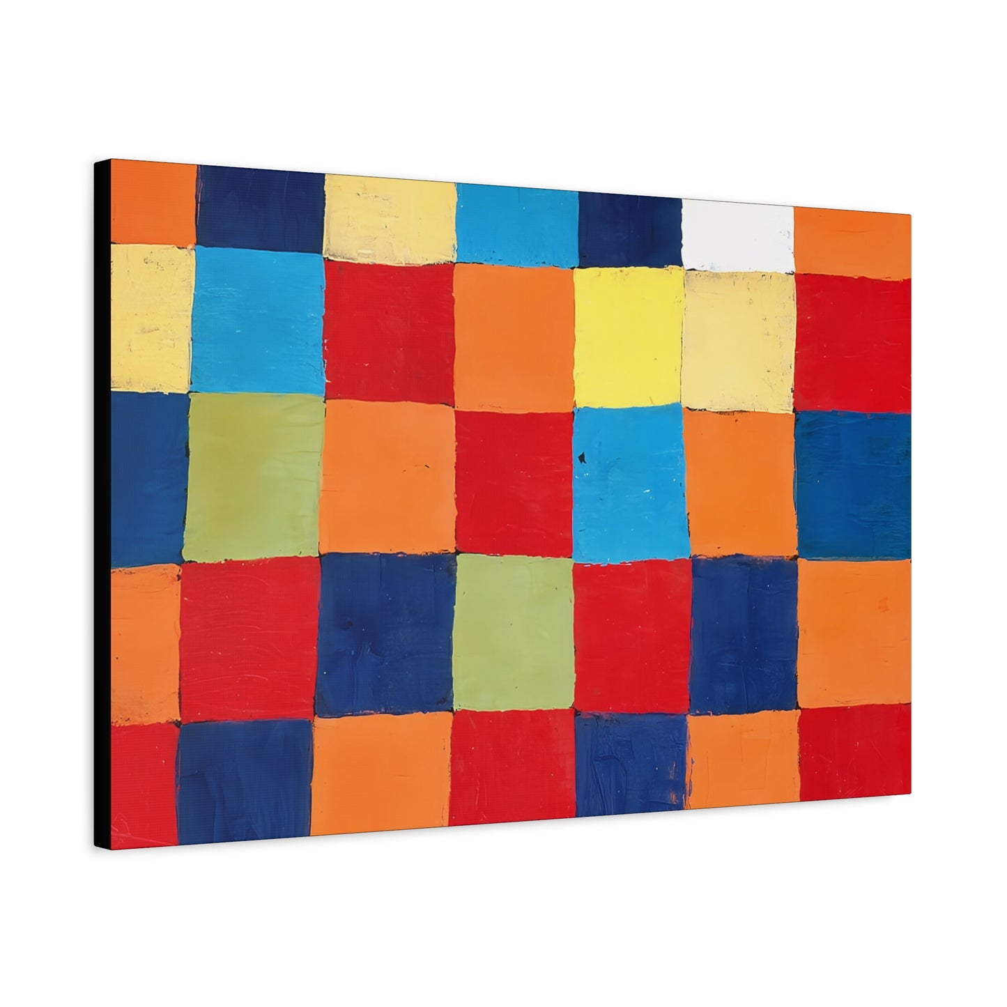 Color chart Qu 1 (1930) by Paul Klee / Reproduction Fine Art sur Toile / Large Epaisseur 3.2 cm - 1.25 inch