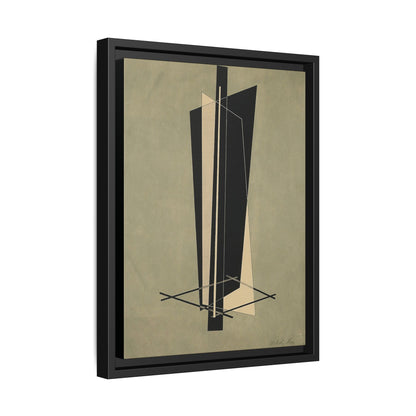 Kestnermappe - Komposition - One Plate P. 123 (1922-23)  by László Moholy-Nagy  / Toile encadrée sur caisse américaine
