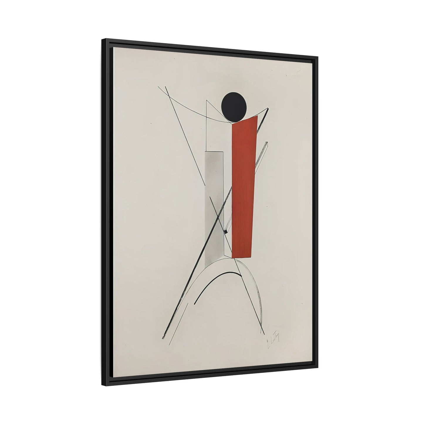 Kestnermappe Proun, Rob. Levnis and Chapman GmbH Hannover #3 (1923) by El Lissitzky / Toile encadrée sur caisse américaine