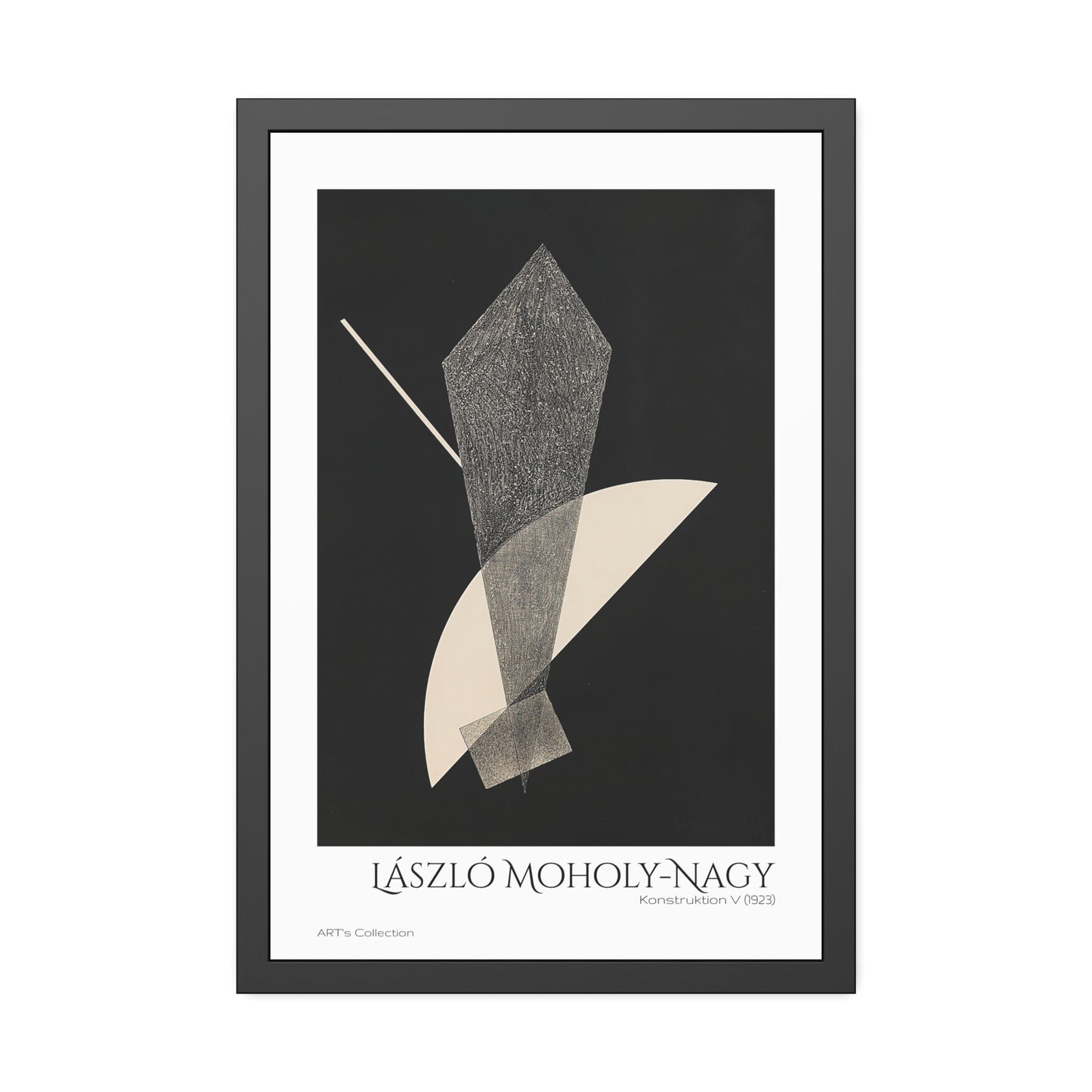 Konstruktion V (1923) by László Moholy-Nagy  / Affiche Encadrée série ART's Collection