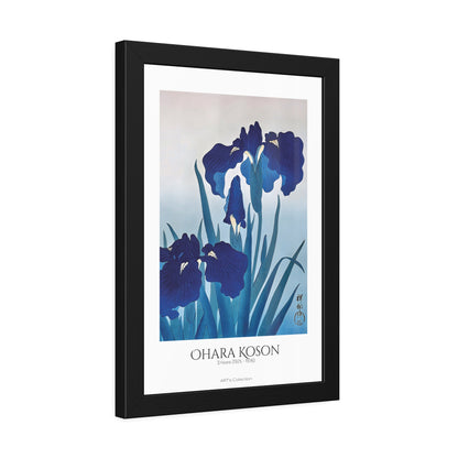 Irises (1925 - 1936) by Ohara Koson / Affiche Encadrée série ART's Collection