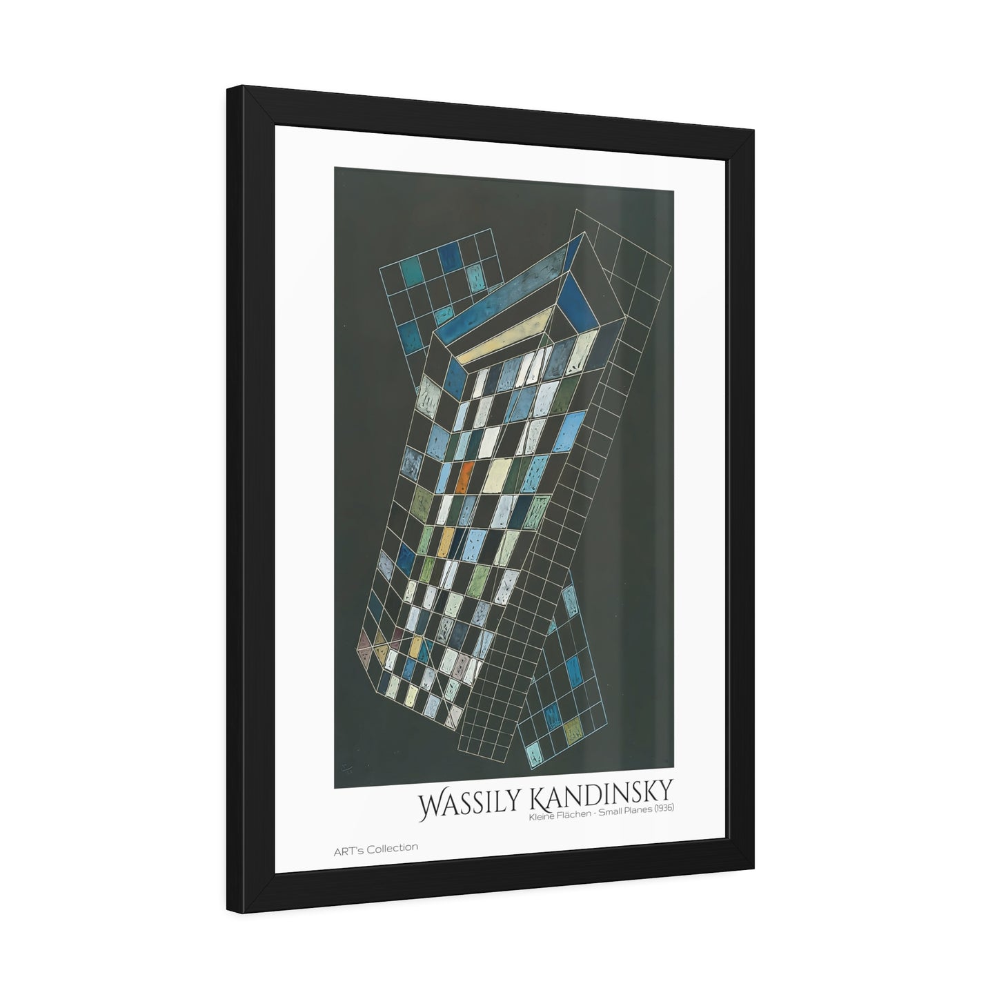 Kleine Flächen - Small Planes (1936) by Wassily Kandinsky / Affiche Encadrée série ART's Collection