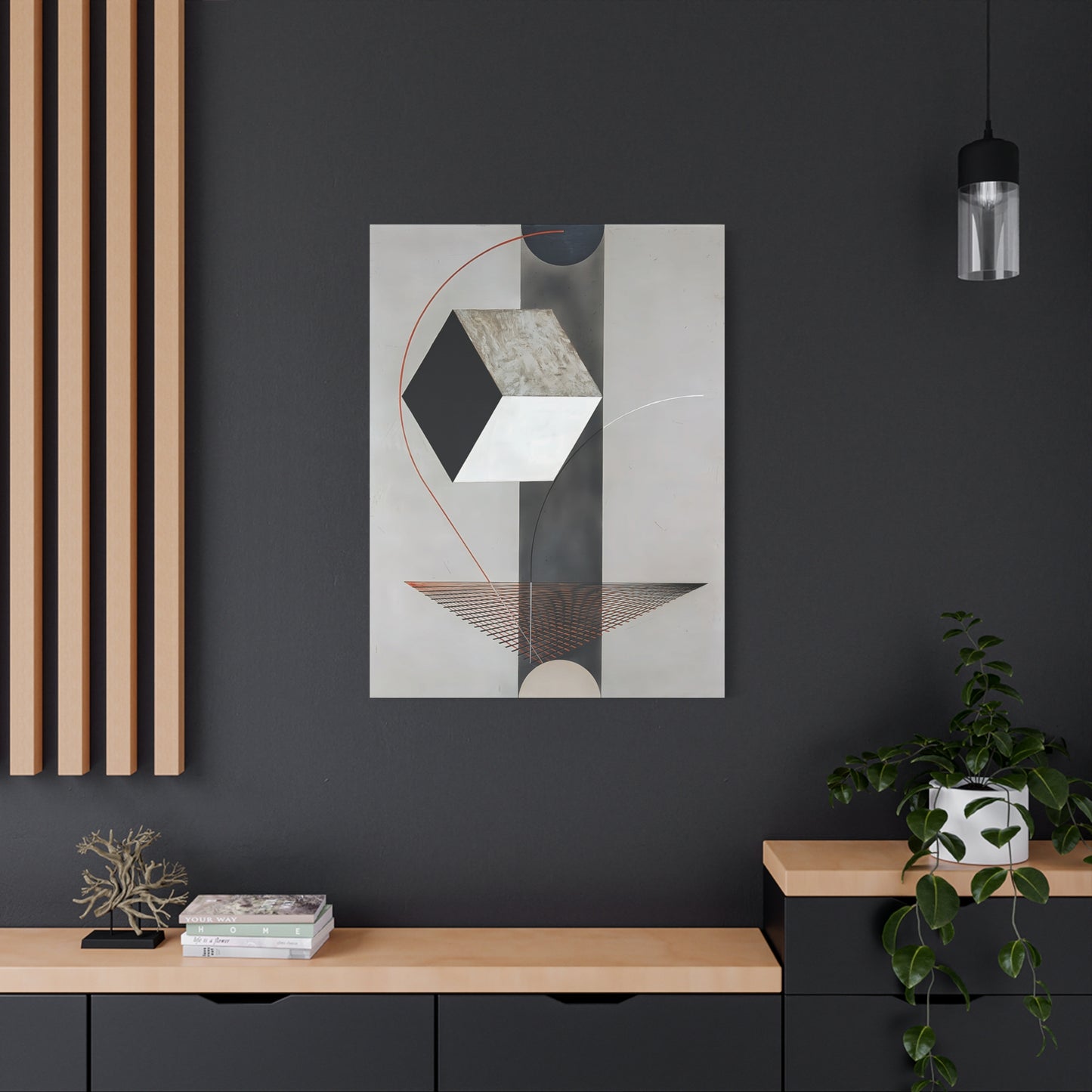 Proun 99 (ca. 1923-1925) by El Lissitzky / Reproduction Fine Art sur Toile /  Epaisseur 3.2 cm - 1.25 inch