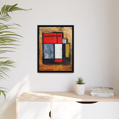 Formas abstractas (1929) by Joaquín Torres-García / Toile encadrée sur caisse américaine