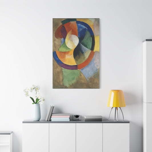 Formes circulaires, Soleil numéro 2 (1912-13) by Robert Delaunay  / Reproduction Fine Art sur Toile / Epaisseur 3.2 cm - 1.25 inch