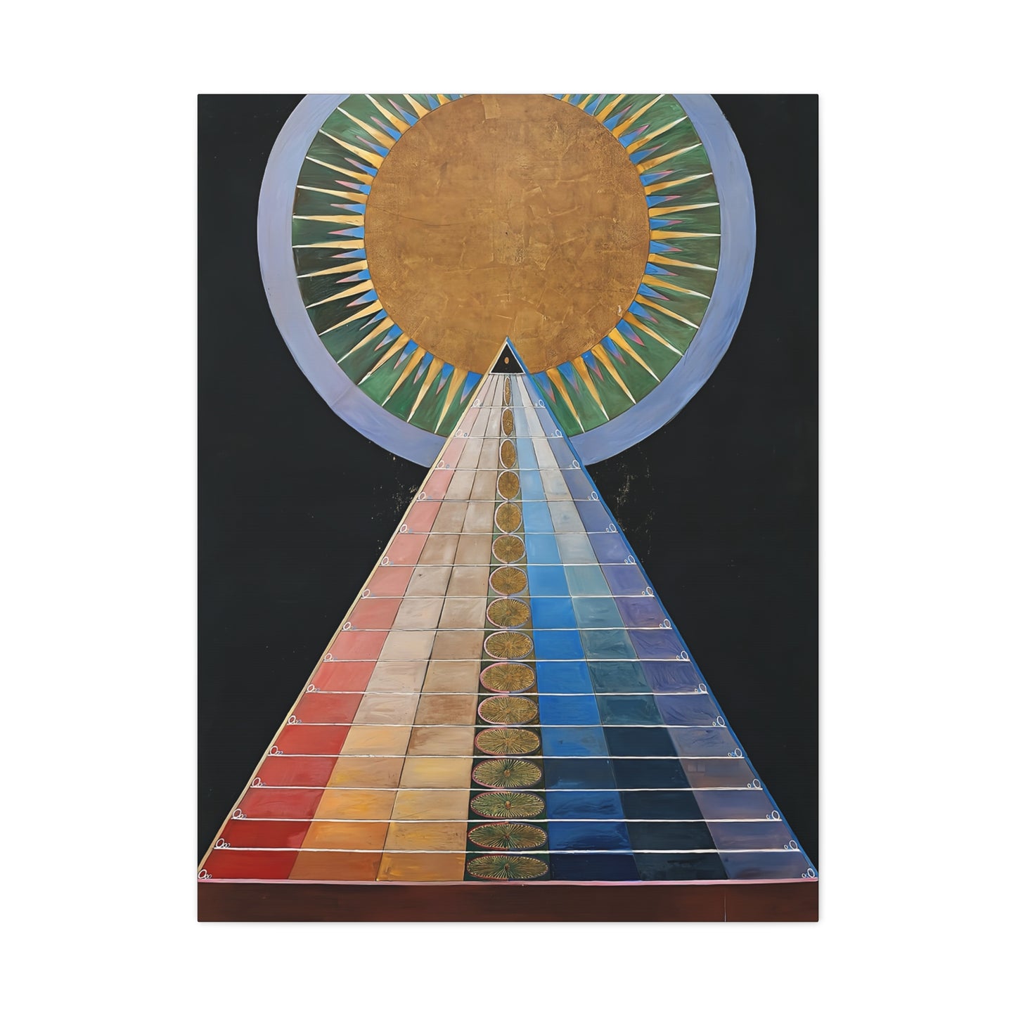 Altarpiece No. 1 Group X (1915) by Hilma af Klint / Reproduction Fine Art sur Toile /  Epaisseur 3.2 cm - 1.25 inch