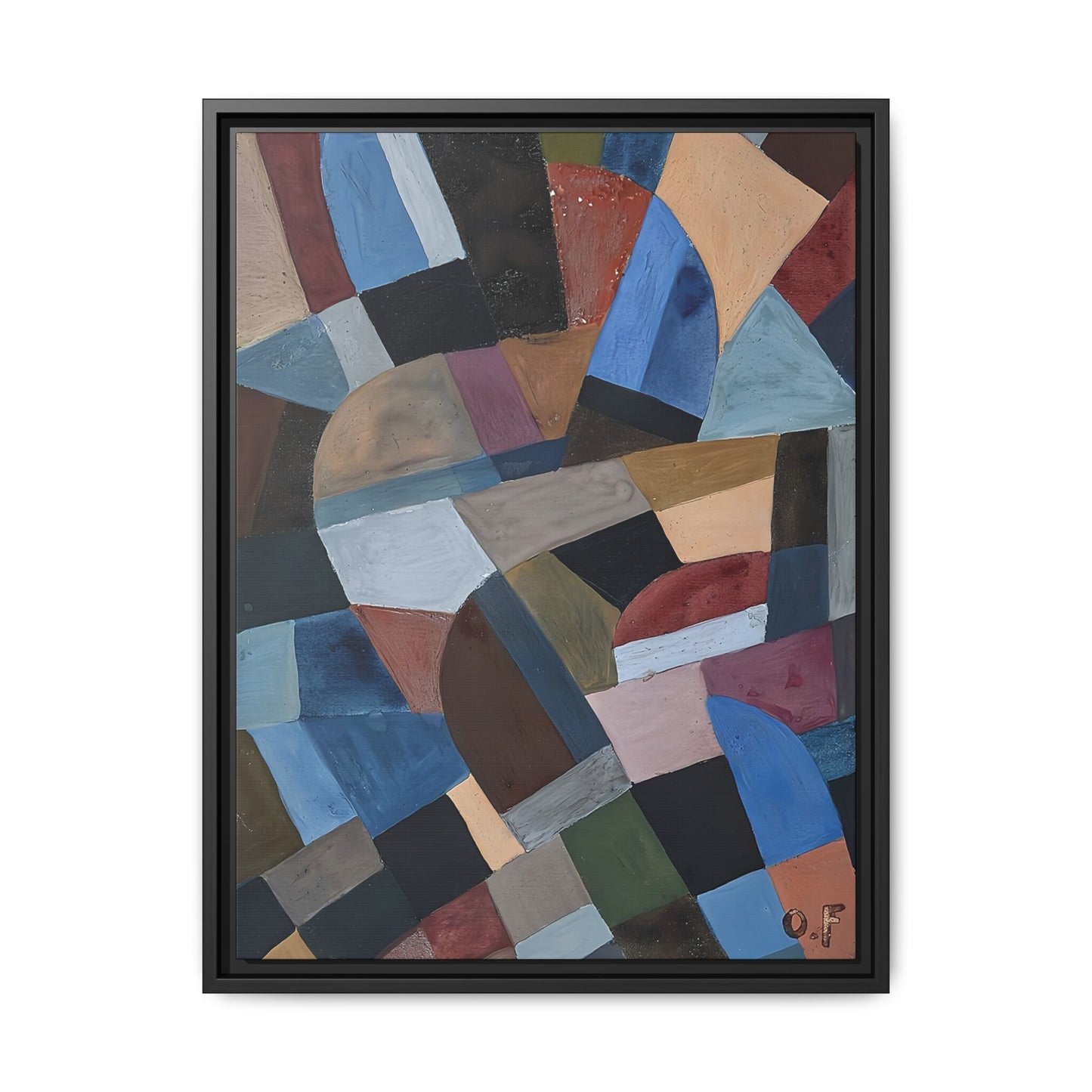 Composition by Otto Freundlich   / Toile encadrée sur caisse américaine