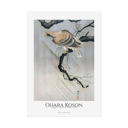 Eagle on branch (1900 - 1910) by Ohara Koson / Affiche imprimée - Série ART's Collection