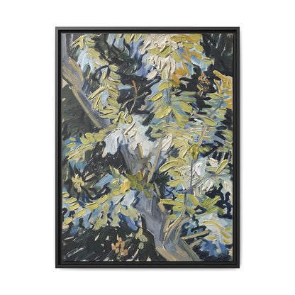 Acacia in Flowers by Vincent van Gogh / Toile encadrée sur caisse américaine