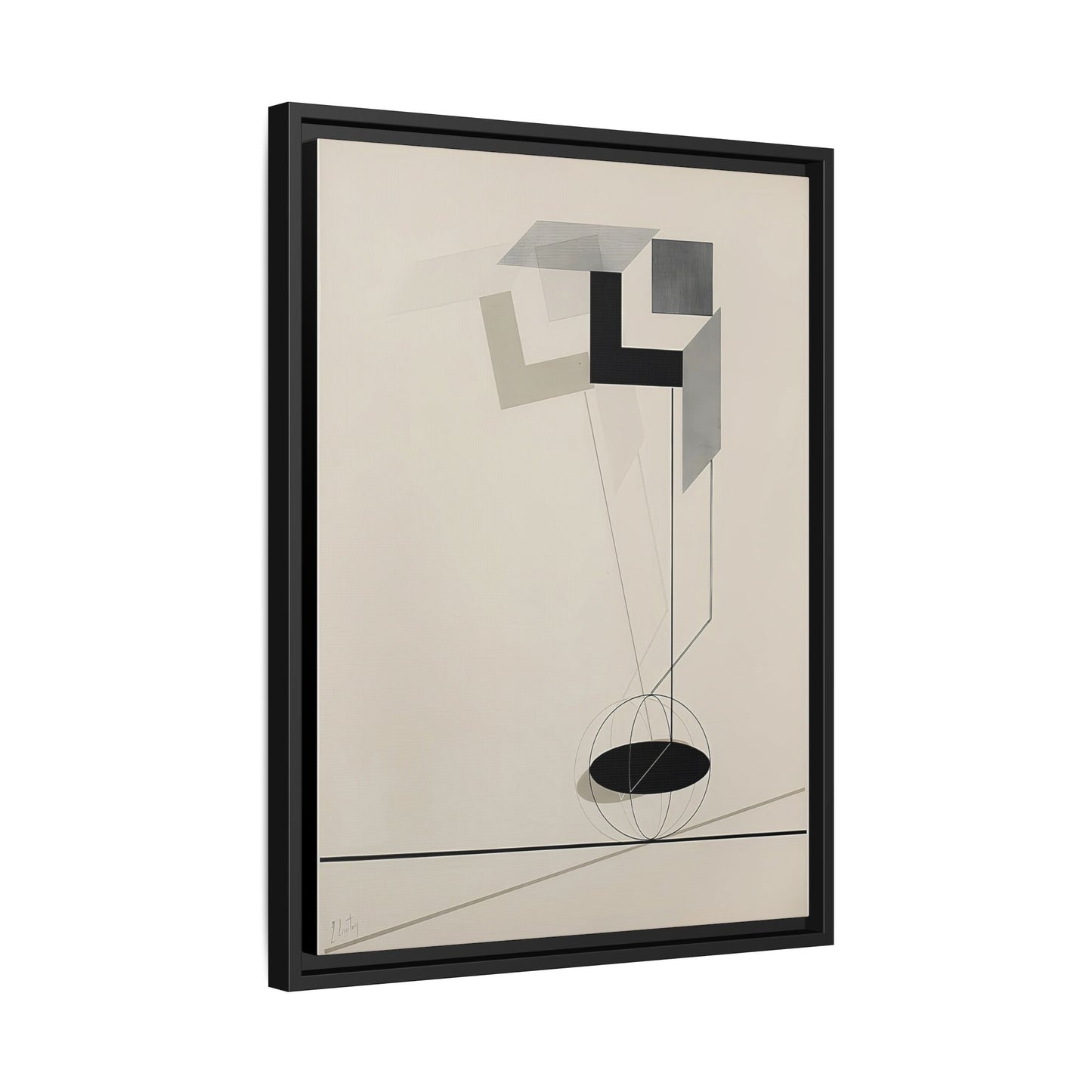 Kestnermappe Proun, Rob. Levnis and Chapman GmbH Hannover #2 (1923) by El Lissitzky / Toile encadrée sur caisse américaine