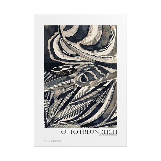 Landschaft (1918) by Otto Freundlich / Affiche imprimée - Série ART's Collection