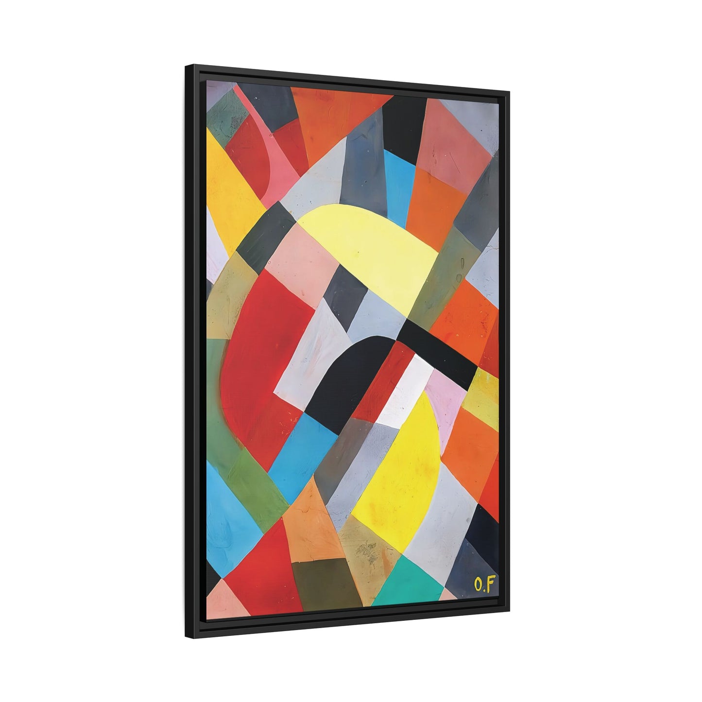 Composition Abstraite (1936-38) by Otto Freundlich   / Toile encadrée sur caisse américaine