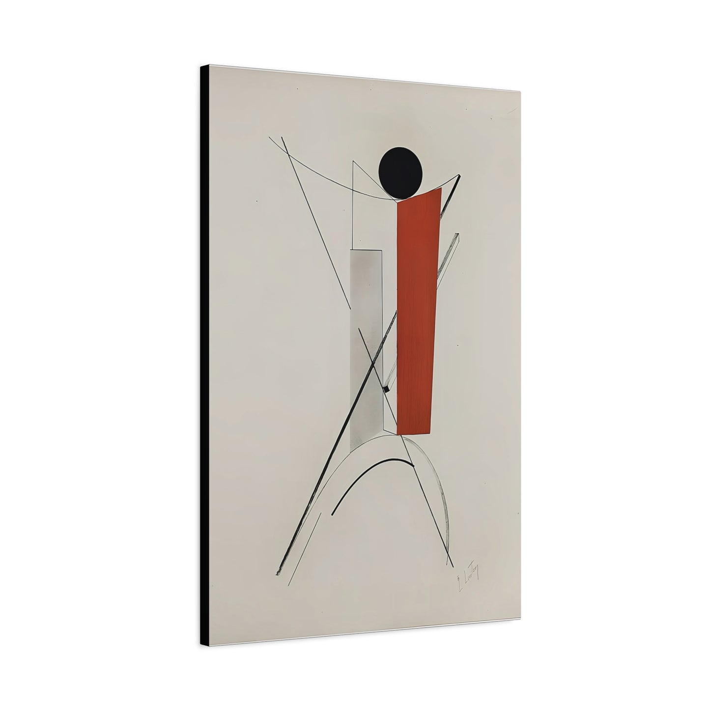 Kestnermappe Proun, Rob. Levnis and Chapman GmbH Hannover #2 (1923) by El Lissitzky / Reproduction Fine Art sur Toile / 3.2 cm - 1.25 inch