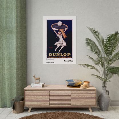 Dunlop, la balle des champions (1929) by Jean d'Ylen / Affiche imprimée - Série Vintage Ads Collection