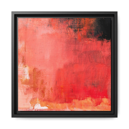 Tableau Contemporain Ecarlate "Série Sign Collections" / Toile encadrée sur caisse américaine