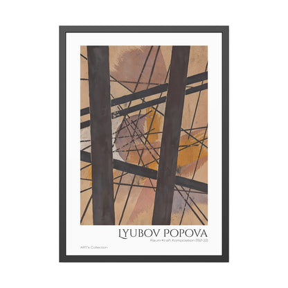 Raum-Kraft Komposition (1921-22) by Lyubov Popova  / Affiche Encadrée série ART's Collection