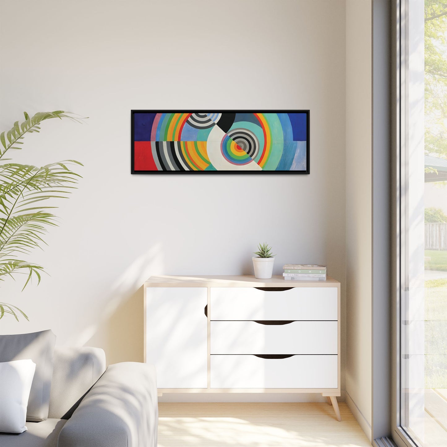 Rythme Numéro 3 (1938)  by Robert Delaunay  / Toile encadrée sur caisse américaine
