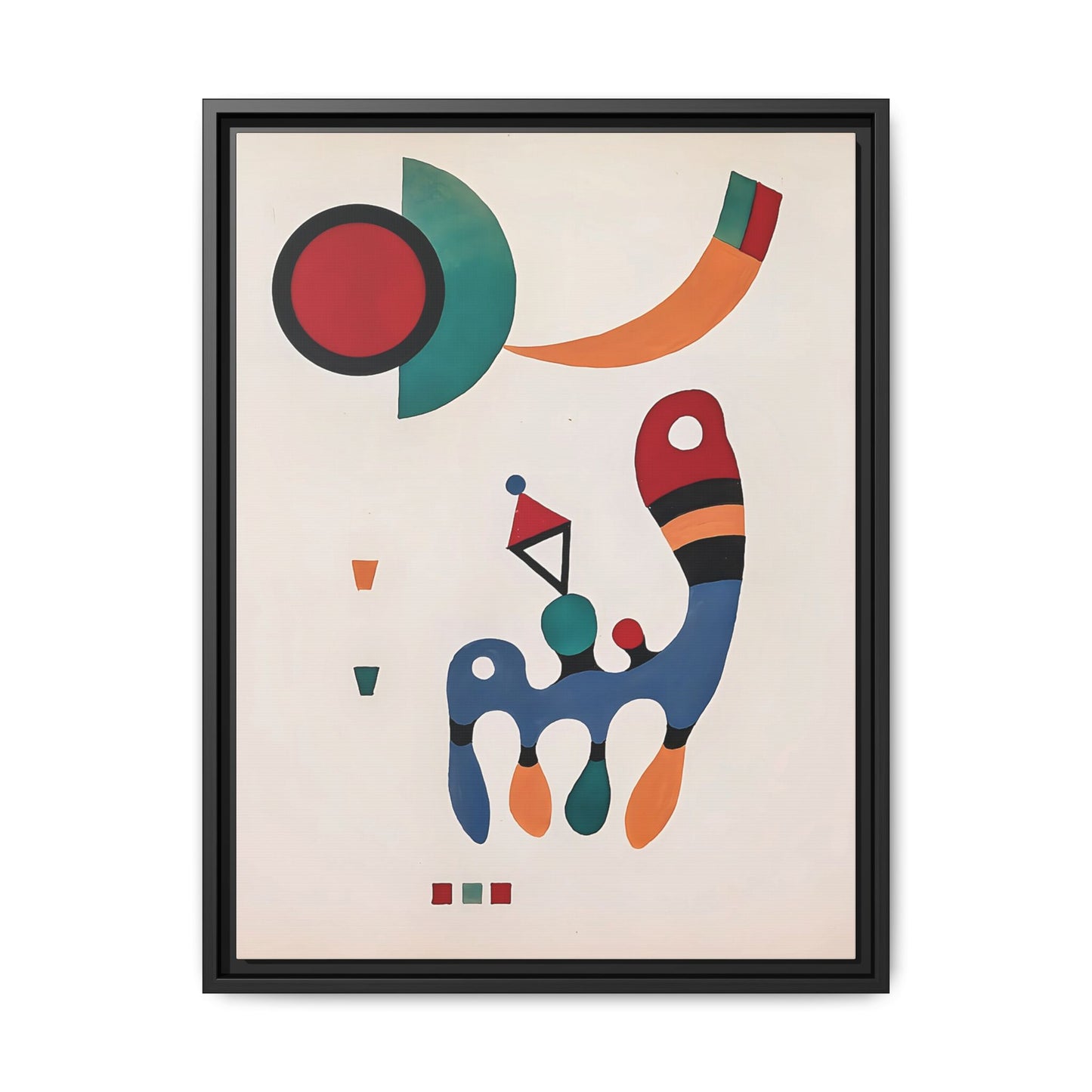 11 Tableaux et 7 Poèmes (1945) by Wassily Kandinsky / Toile encadrée sur caisse américaine
