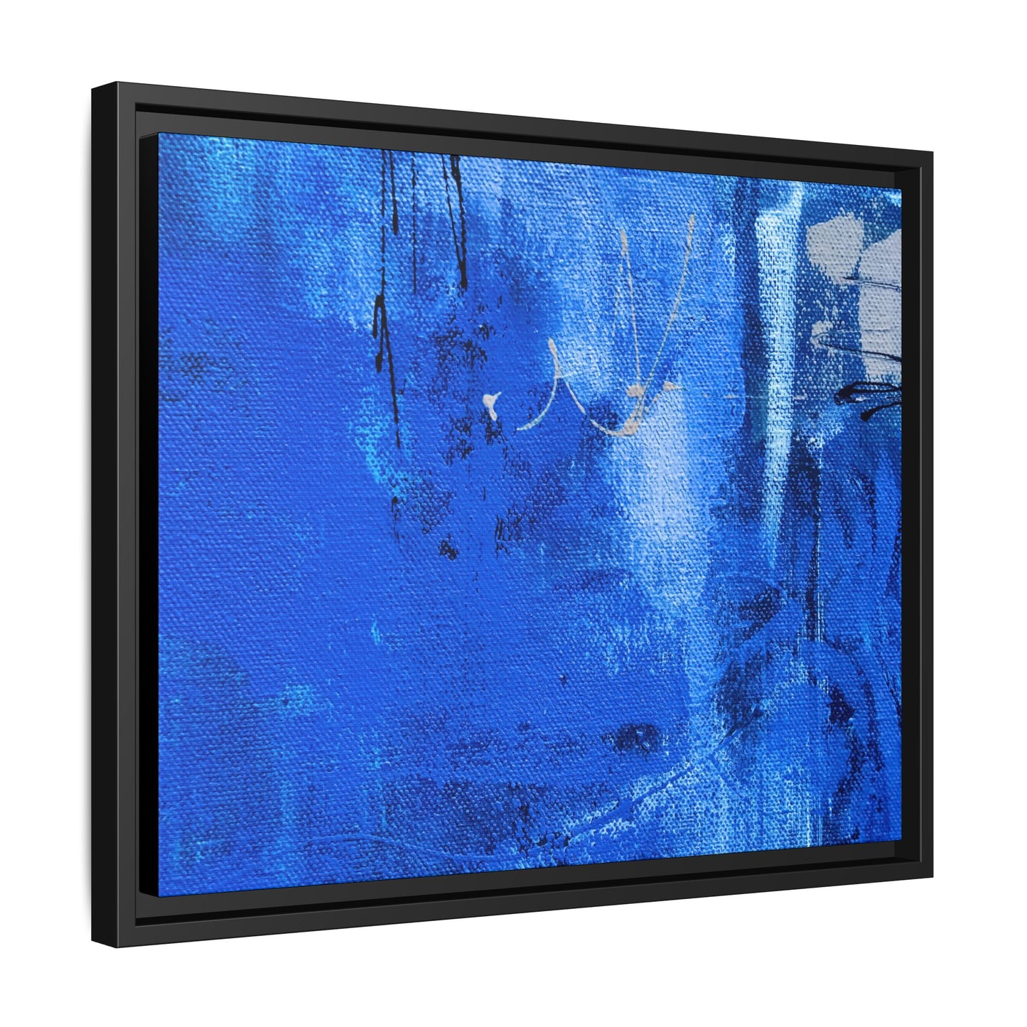 Tableau Beaux Arts Bleu Intense "Série Sign Collections" / Toile encadrée sur caisse américaine